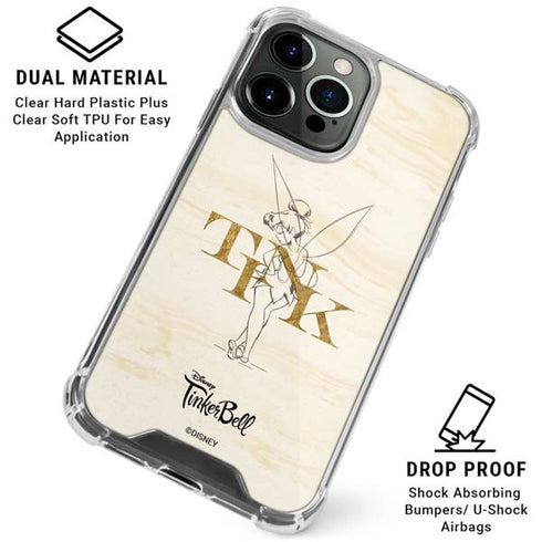 Disney Tinker Bell Tink Magic Pencil Art iPhone 16 Pro Clear Case